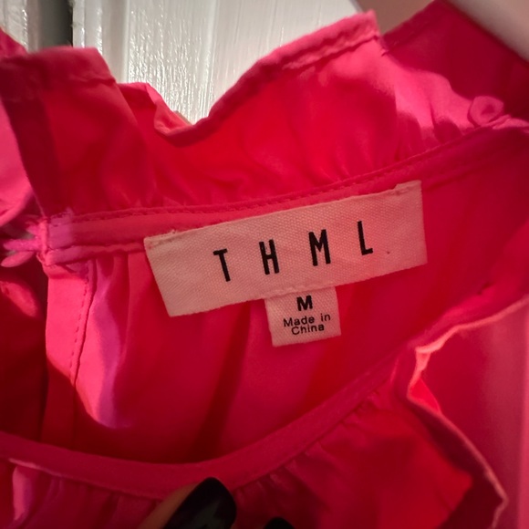 Pink Ruffled Women’s Top - Picture 2 of 2